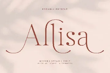 Allisa Modern Stylish Serif Font