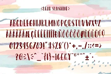 Dear Sunshine font