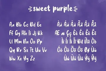 Sweet Purple -  fun font