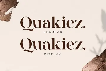 Quakiez - Luxury Modern Serif font