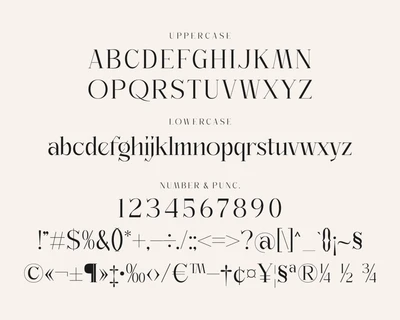 Badgline Modern Serif Typeface font