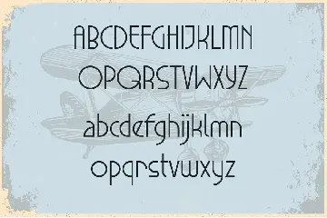 Aeroflow - Vintage Aviation Display font