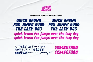 Hyper Bleach - Liquid Type font