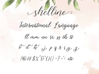 Shelline - Romantic Script font