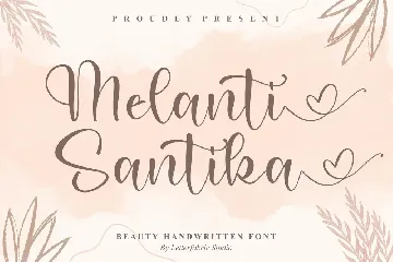 Melanti Santika Handwritten Font