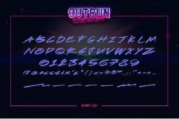 Outrun Forever â€“ 2 in 1 Font Pack