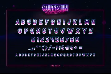 Outrun Forever â€“ 2 in 1 Font Pack