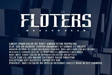 Flothers - Modern Font