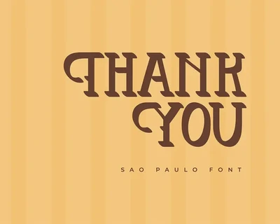 Sao Paulo | Vintage Typeface font