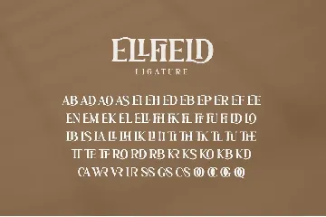 Ellfield - Stylish Ligature Font