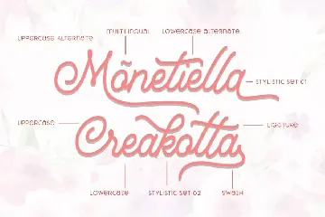 Mountecarlo-Beautiful Monoline font