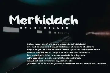 Merkidach - Display Font