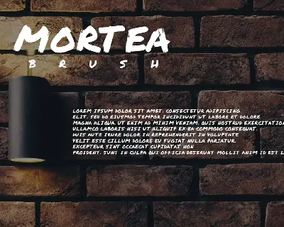 Mortea Brush - Decorative Font