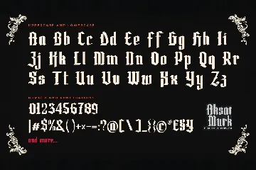 Aksara Murka - Blackletter Display Font