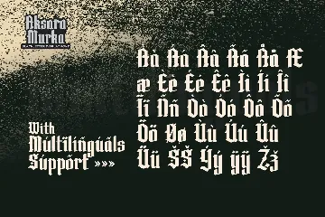 Aksara Murka - Blackletter Display Font