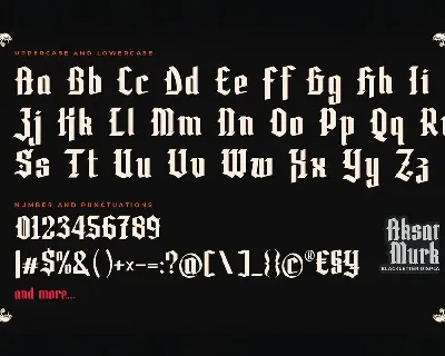 Aksara Murka - Blackletter Display Font