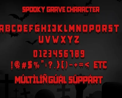 Spooky Grave font