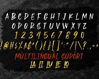 Slamed font