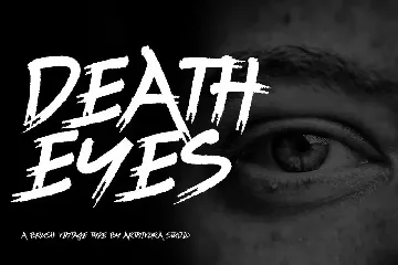 Death Eyes - Brush Vintage Font