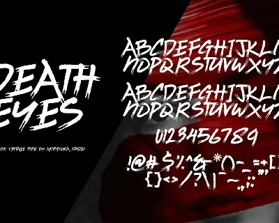 Death Eyes - Brush Vintage Font