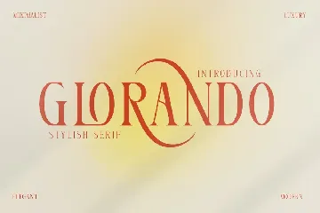 Glorando Stylish Serif Font