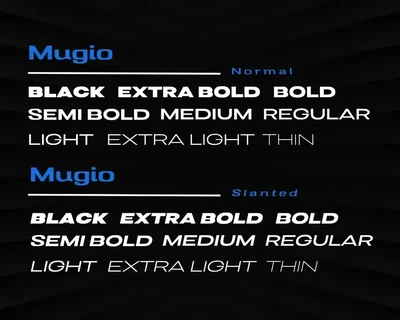 Mugio font