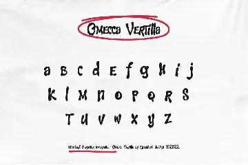 Omecca Vertilla font