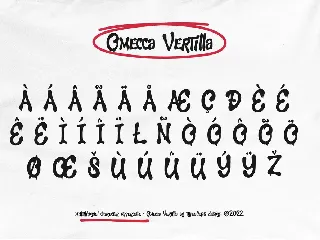 Omecca Vertilla font