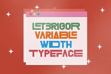 Letbrigor Typeface Font