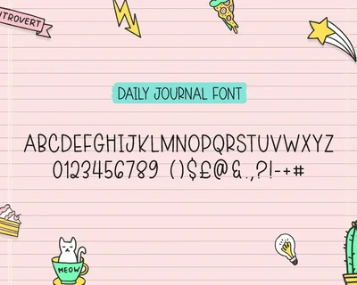 Daily Journal Font