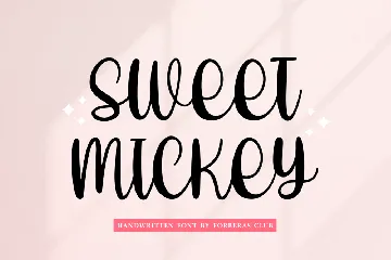 Sweet Mickey font