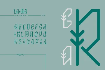 Laima Uppercase Ethnic Font