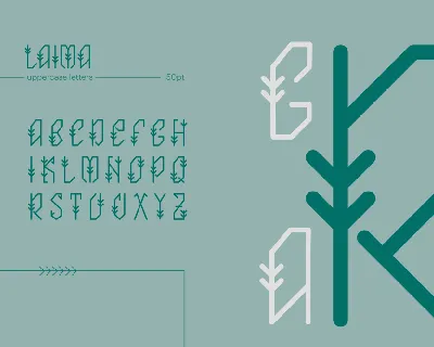 Laima Uppercase Ethnic Font