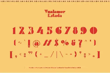 Vualamor Estada font