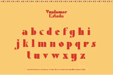 Vualamor Estada font