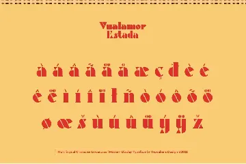 Vualamor Estada font