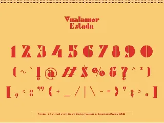 Vualamor Estada font