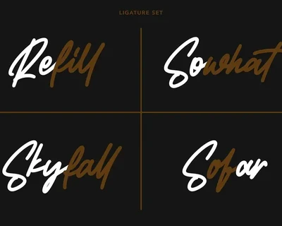Whatfords - Monoline Script Font