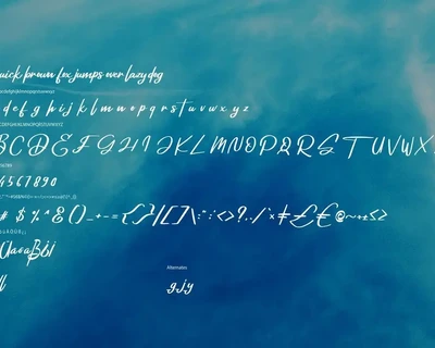 Deglas | Modern Script Font