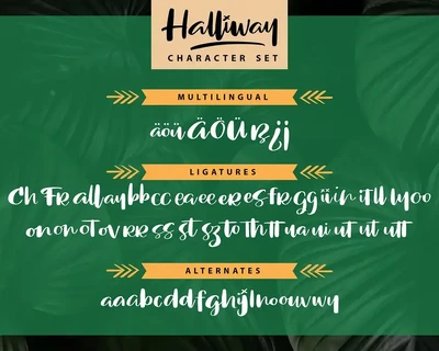 Halliway | Brush Script Font