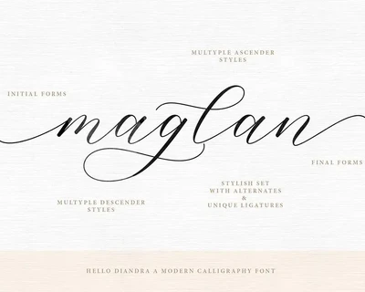 Hello Diandra font