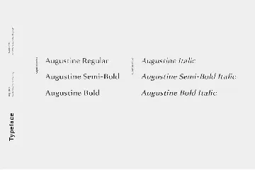 Augustine - A Strong Serif Typeface font