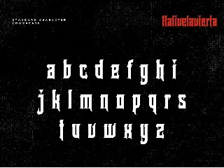 Halivelavierta font