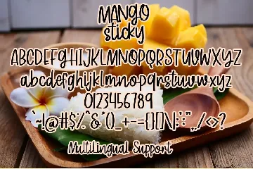 Mango Sticky - Handwritten Font