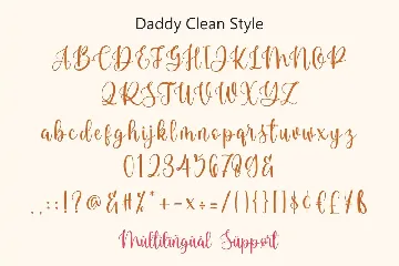Daddy - Handwritten Script Font