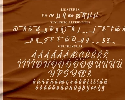 Caligature Hunters Modern Script font