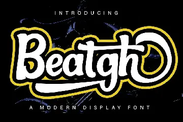 Beatgh Modern Display Font