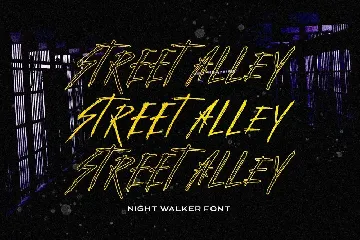 Night Walker font