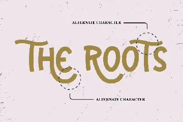 The Roots - Vintage and Hand Crafted Font