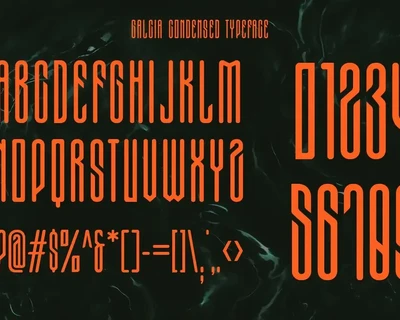 Galcia - Condensed Rounded Typeface font